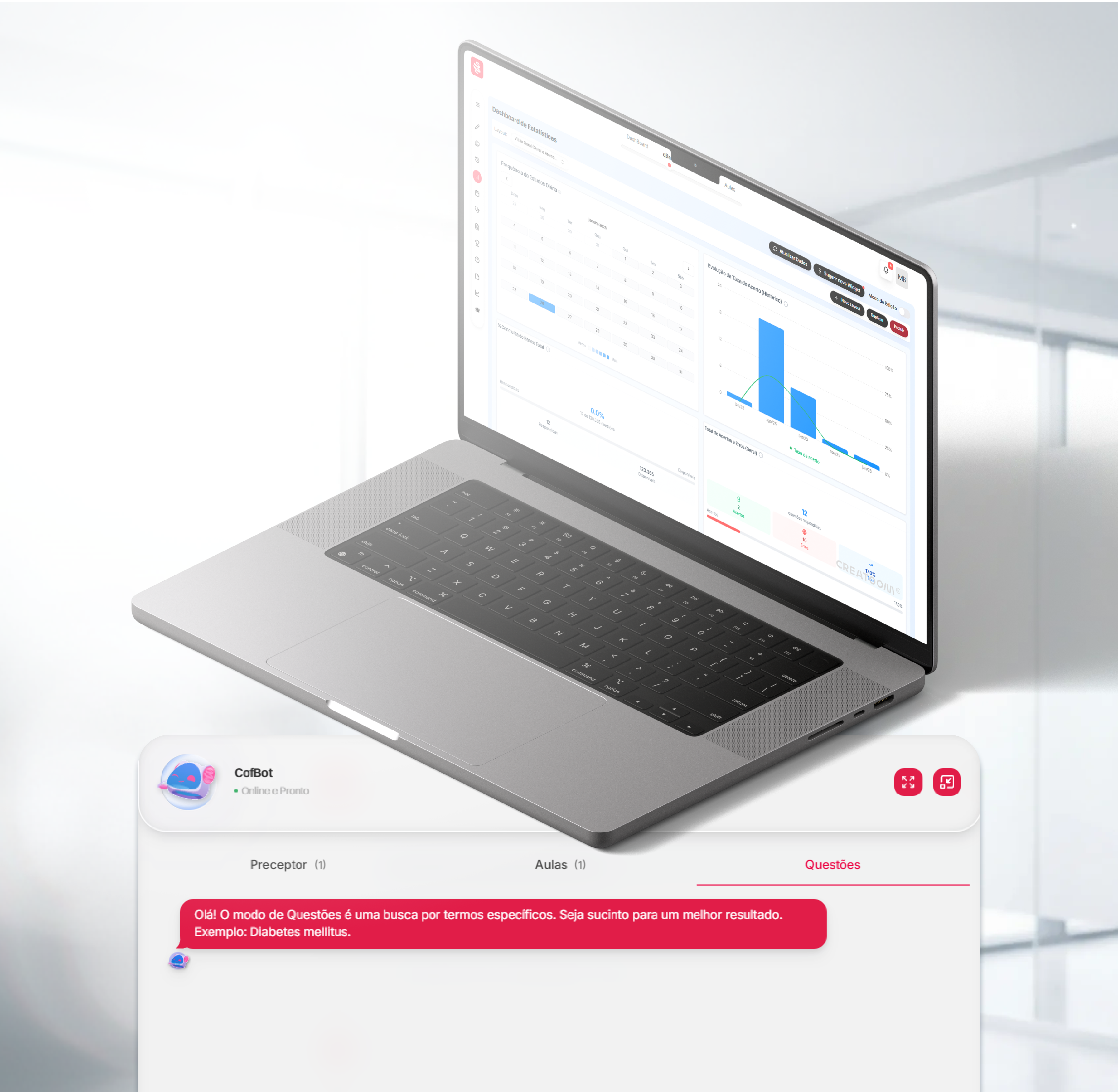 Plataforma MedCof Ortopedia no iPad